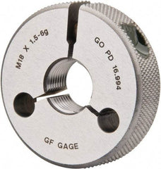 GF Gage - M18x1.5 Go Single Ring Thread Gage - Class 6G - Benchmark Tooling