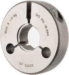 GF Gage - M20x1.5 Go Single Ring Thread Gage - Class 6G - Benchmark Tooling