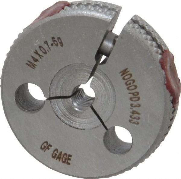 GF Gage - M4x0.7 No Go Single Ring Thread Gage - Class 6G - Benchmark Tooling