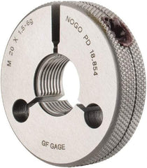 GF Gage - M20x1.5 No Go Single Ring Thread Gage - Class 6G - Benchmark Tooling