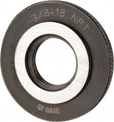 GF Gage - 3/8-18 Thread, Class L1, Ring Pipe Thread Gage - NPT Thread - Benchmark Tooling