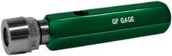 GF Gage - 1/16-27 Single End Tapered Plug Pipe Thread Gage - Handle Size 1 Included, NPTF-6 Step Tolerance - Benchmark Tooling