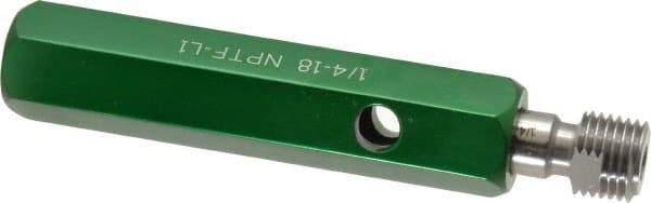 GF Gage - 1/4-18 Single End Tapered Plug Pipe Thread Gage - Handle Size 3 Included, NPTF-L1 Tolerance - Benchmark Tooling