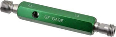 GF Gage - 1/4-18 Double End Tapered Plug Pipe Thread Gage - Handle Size 3, Handle Included, NPTF-L1 & NPTF-L3 Tolerance - Benchmark Tooling