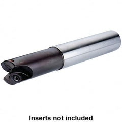 Kennametal - 3/4" Cut Diam, 0.04" Max Depth, 3/4" Shank Diam, Cylindrical Shank Indexable High-Feed Helical End Mill - Screw Holding Method, WP..05X3.. Insert, KF Toolholder, Through Coolant - Benchmark Tooling