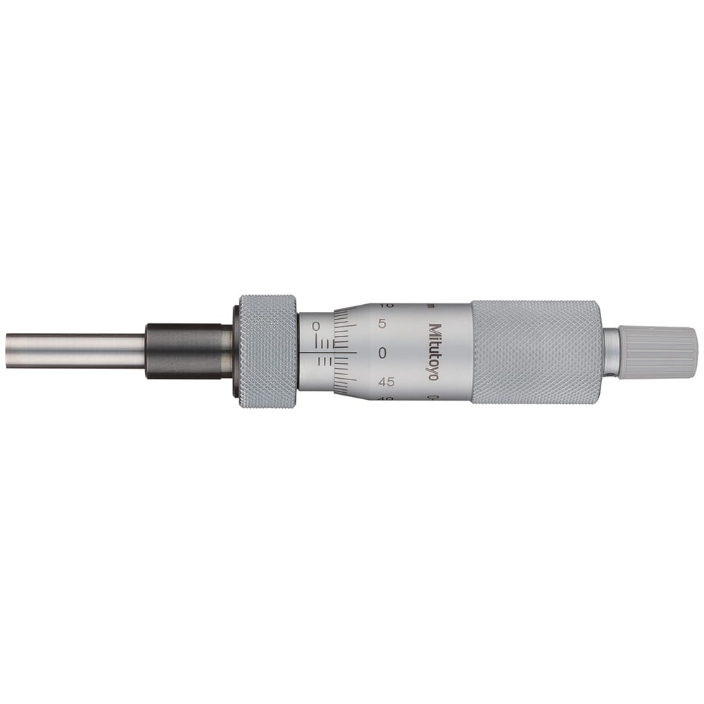 Mitutoyo - Mechanical Micrometer Heads; Minimum Measurement (Inch): 0 ; Minimum Measurement (Decimal Inch): 0 ; Minimum Measurement (mm): 0 ; Maximum Measurement (mm): 25 ; Thimble Diameter (mm): 18.00 ; Digital Counter: No - Exact Industrial Supply