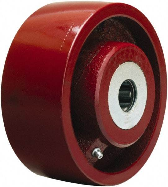 Hamilton - 6 Inch Diameter x 2-1/2 Inch Wide, Cast Iron Caster Wheel - 2,200 Lb. Capacity, 3-1/4 Inch Hub Length, 1-1/4 Inch Axle Diameter, Tapered Roller Bearing - Benchmark Tooling