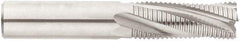 Niagara Cutter - 12mm Diam, Fine Pitch, 32mm LOC, 4 Flute Solid Carbide 45° Corner Chamfer Roughing End Mill - AlTiN Finish, 84mm OAL, 12mm Shank Diam, Single End, Centercutting, 20° Helix - Benchmark Tooling