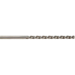 Taper Length Drill Bit: 0.2031″ Dia Bright/Uncoated, RH Cut, Parabolic Flute, Straight Shank, Series 5536