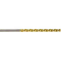 Taper Length Drill Bit: 0.3020″ Dia, 118 ° Coated, RH Cut, Parabolic Flute, Cylindrical Shank, Series 5537