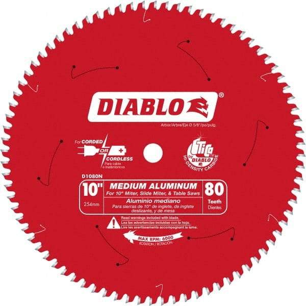 Freud - 10" Blade Diam, 100 Teeth, Carbide-Tipped Cold Saw Blade - 5/8" Arbor Hole Diam, 0.071" Blade Thickness - Benchmark Tooling