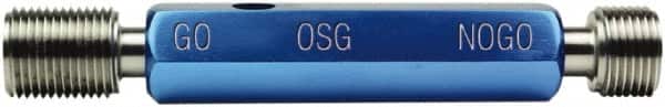 OSG - M20x2.5, Class 6H, Double End Plug Thread Go/No Go Gage - High Speed Steel, Handle Included - Benchmark Tooling