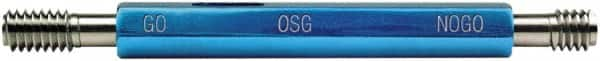 OSG - 3/8-16, Class 2B, Double End Plug Thread Go/No Go Gage - High Speed Steel, Handle Included - Benchmark Tooling