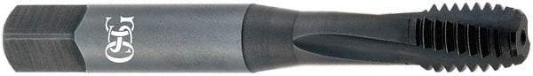 OSG - 5/8-18 UNF 4 Flute 2B Modified Bottoming Spiral Flute Tap - Powdered Metal, Oxide Finish, 3-13/16" OAL, Right Hand Flute, Right Hand Thread, H5, Series 313NI - Benchmark Tooling
