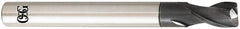 OSG - 8mm, 2 Flute, Single End, Solid Carbide, 1mm Corner Radius End Mill - 100mm OAL, 30° Helix, Right Hand Flute, 12mm LOC, Right Hand Cut, - Benchmark Tooling
