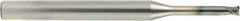 OSG - 2.5mm, 2 Flute, Single End, Solid Carbide, 0.2mm Corner Radius End Mill - 70mm OAL, 30° Helix, Right Hand Flute, 2.2mm LOC, Right Hand Cut, - Benchmark Tooling