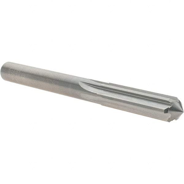 OSG - 21/64" Solid Carbide Chucking Reamer - Straight Flute, 5/16" Straight Shank, 1-1/4" Flute Length, 3-1/2" OAL - Benchmark Tooling