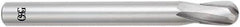 OSG - 1/4" Diam, 3/8" LOC, 2 Flute Solid Carbide Ball End Mill - Uncoated, Single End, 4" OAL, 1/4" Shank Diam, Spiral Flute - Benchmark Tooling