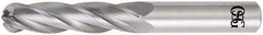 OSG - 8mm Diam, 29mm LOC, 4 Flute Solid Carbide Ball End Mill - Uncoated, Single End, 76mm OAL, 8mm Shank Diam, Spiral Flute - Benchmark Tooling