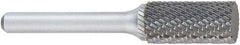 OSG - 7/16" Cut Diam, 1/4" Shank Diam, Cylinder Head Burr - Carbide, Flat End, 1" LOC, 2" OAL - Benchmark Tooling