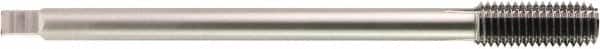 OSG - M10x1.25 Metric Fine H7 Bright Finish Solid Carbide Thread Forming Extension Tap - Bottoming Chamfer, 5-29/32" OAL, Series 357 - Exact Industrial Supply