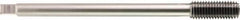 OSG - M10x1.25 Metric Fine H7 Bright Finish Solid Carbide Thread Forming Extension Tap - Bottoming Chamfer, 5-29/32" OAL, Series 357 - Exact Industrial Supply