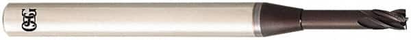 OSG - 4mm, 6mm LOC, 6mm Shank Diam, 70mm OAL, 4 Flute, Solid Carbide Square End Mill - Single End, TiAlN Finish, Spiral Flute, 30° Helix, Centercutting, Right Hand Cut, Right Hand Flute, Series HP411 - Benchmark Tooling