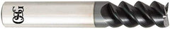 OSG - 3/8", 3/4" LOC, 3/8" Shank Diam, 2-1/2" OAL, 3 Flute, Solid Carbide Square End Mill - Single End, TiAlN Finish, Spiral Flute, 60° Helix, Centercutting, Right Hand Cut, Right Hand Flute, Series HP460 - Benchmark Tooling