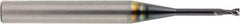 OSG - 2mm, 3mm LOC, 6mm Shank Diam, 60mm OAL, 2 Flute, Solid Carbide Square End Mill - Single End, TiAlN Finish, Spiral Flute, 30° Helix, Centercutting, Right Hand Cut, Right Hand Flute, Series HP450 - Benchmark Tooling