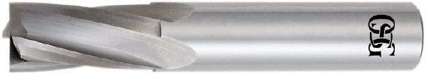 OSG - 1/4", 3/4" LOC, 1/4" Shank Diam, 2-1/2" OAL, 4 Flute, Solid Carbide Square End Mill - Single End, Uncoated, Spiral Flute, 15° Helix, Centercutting, Right Hand Cut, Right Hand Flute, Series 409 - Benchmark Tooling