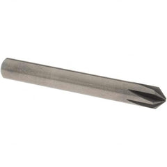 OSG - 1/4" Head Diam, 1/4" Shank Diam, Multi Flute 90° Solid Carbide Countersink - Exact Industrial Supply