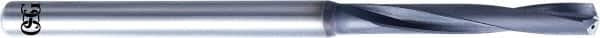 OSG - 23/64" 140° Solid Carbide Jobber Drill - WXS Finish, Right Hand Cut, Spiral Flute, Straight Shank, 136mm OAL, Standard Point - Benchmark Tooling