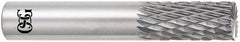 OSG - 1/8" Diam, 1/2" LOC, End Mill End, Solid Carbide Diamond Pattern Router Bit - Right Hand Cut, 1-1/2" OAL, 1/8" Shank Diam, Use on Alloy Steel, Carbon Steel, Hardened Steel - Benchmark Tooling