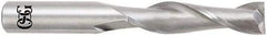 OSG - 16mm, 57mm LOC, 16mm Shank Diam, 127mm OAL, 2 Flute, Solid Carbide Square End Mill - Single End, Uncoated, Spiral Flute, 30° Helix, Centercutting, Right Hand Cut, Right Hand Flute, Series 462 - Benchmark Tooling