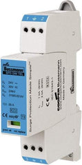 Cooper Bussmann - 2 Pole, 1 Phase, 1 kA Nominal Current, 90mm Long x 18mm Wide x 66mm Deep, Thermoplastic Hardwired Surge Protector - DIN Rail Mount, 24 VAC/VDC, 30 VAC/VDC Operating Voltage, 30 kA Surge Protection - Benchmark Tooling