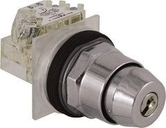 Square D - 30mm Mount Hole, 2 Position, Key Operated, Selector Switch Only - Nonilluminated - Benchmark Tooling