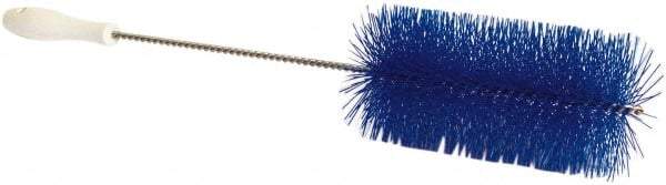 PRO-SOURCE - 1" Bristle Length, Plastic Food Service Brush - 6-1/2" Long x 2" Wide Head, 21" OAL, Blue, Wire Block - Benchmark Tooling