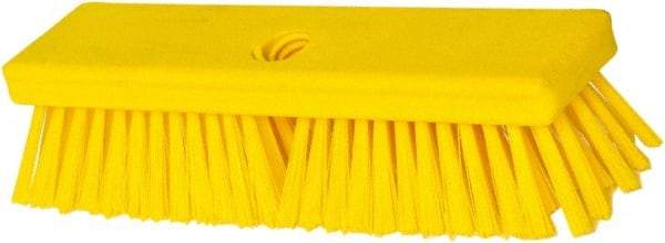 PRO-SOURCE - 1-3/4" Bristle Length, Polypropylene Food Service Brush - 10" Long x 2-1/2" Wide Head, Yellow, Foam Block - Benchmark Tooling