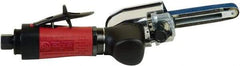 Chicago Pneumatic - 1/2 x 12 Inch, 26,000 RPM Air Belt Sander - 0.4 Hp, 1/4 Inch Inlet, 5.45 CFM Air Consumption, Rear Exhaust - Benchmark Tooling