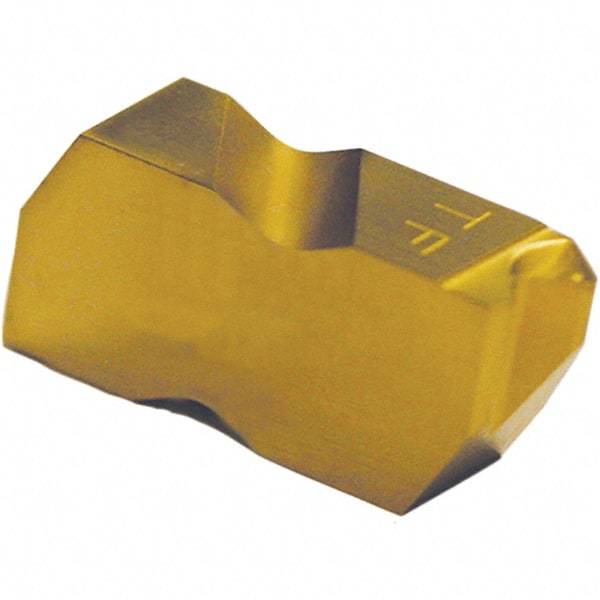 Tool-Flo - FLDC3 Grade AC50D, Internal/External API Round Threading Insert - 8 TPI Ext Pitch, Right Hand Insert, AlTiN Finish, Carbide - Benchmark Tooling