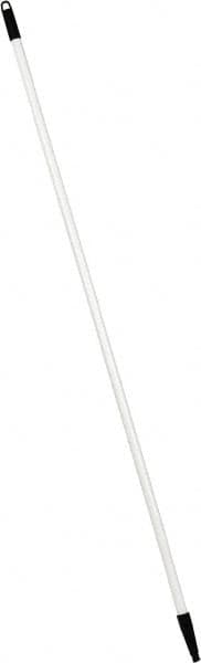 PRO-SOURCE - 60 x 1-1/4" Fiberglass Handle for Floor Squeegees & Push Brooms - Threaded Connection, White - Benchmark Tooling