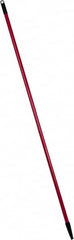 PRO-SOURCE - 60 x 1-1/4" Fiberglass Handle for Floor Squeegees & Push Brooms - Threaded Connection, Red - Benchmark Tooling