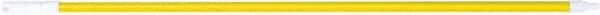 PRO-SOURCE - 60 x 1-1/4" Fiberglass Handle for Floor Squeegees & Push Brooms - Threaded Connection, Yellow - Benchmark Tooling