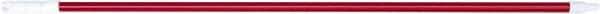 PRO-SOURCE - 60 x 1-1/4" Fiberglass Handle for Floor Squeegees & Push Brooms - Threaded Connection, Red - Benchmark Tooling