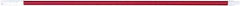 PRO-SOURCE - 60 x 1-1/4" Fiberglass Handle for Floor Squeegees & Push Brooms - Threaded Connection, Red - Benchmark Tooling