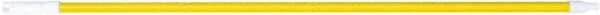 PRO-SOURCE - 54 x 1-1/4" Fiberglass Handle for Floor Squeegees & Push Brooms - Threaded Connection, Yellow - Benchmark Tooling