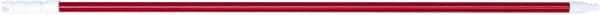 PRO-SOURCE - 54 x 1-1/4" Fiberglass Handle for Floor Squeegees & Push Brooms - Threaded Connection, Red - Benchmark Tooling