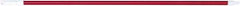 PRO-SOURCE - 54 x 1-1/4" Fiberglass Handle for Floor Squeegees & Push Brooms - Threaded Connection, Red - Benchmark Tooling