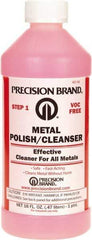 Precision Brand - 1 Pint Bottle Metal Polish and Cleanser - 1 Pint Metal Polish and Cleanser - Benchmark Tooling