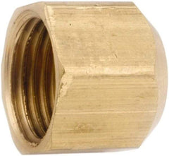 ANDERSON METALS - 5/16" Tube OD, 45° Lead Free Brass Flared Tube Cap - Flare Ends - Benchmark Tooling